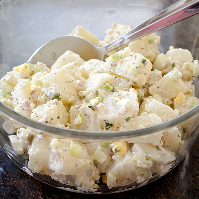 American Potato Salad
 All American Potato Salad with Eggs and Sweet Pickles