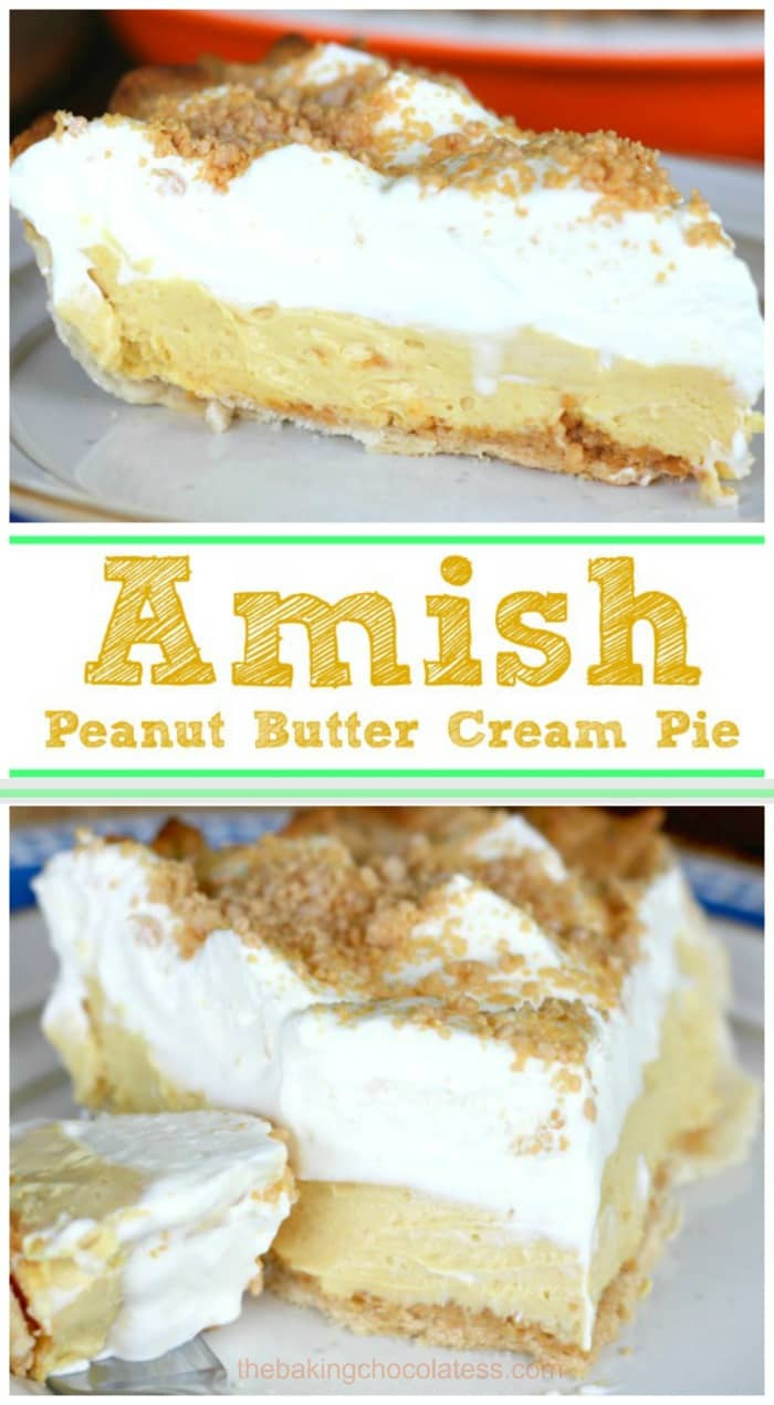 Amish Peanut Butter Pie
 Amish Peanut Butter Cream Pie – The Baking ChocolaTess