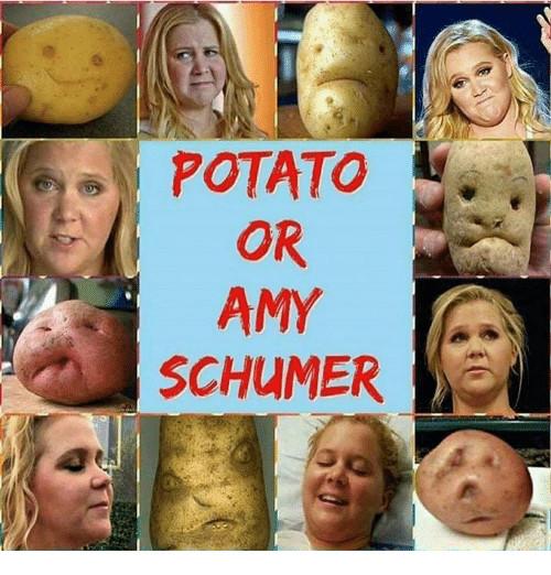 Amy Schumer Or Potato
 Funny Amy Schumer Memes of 2017 on SIZZLE