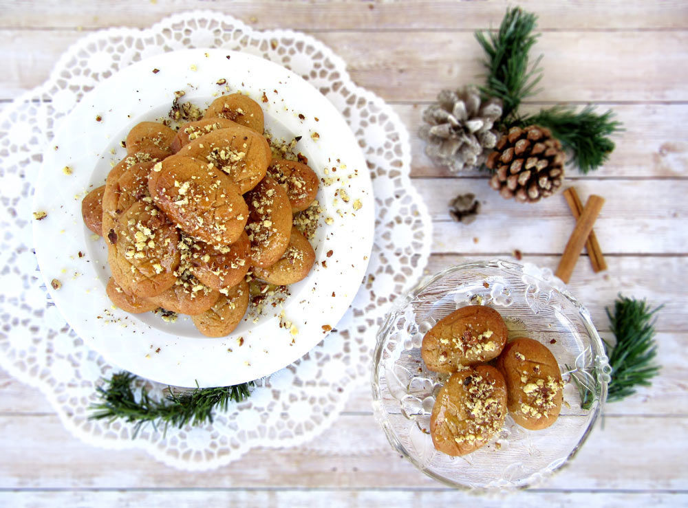 Ancient Greek Desserts
 Traditional Greek Honey Cookies Melomakarona Real