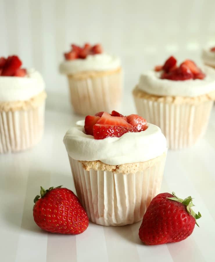 Angel Food Cake Cupcakes
 Strawberry Shortcake Cupcakes The Simple Sweet Life