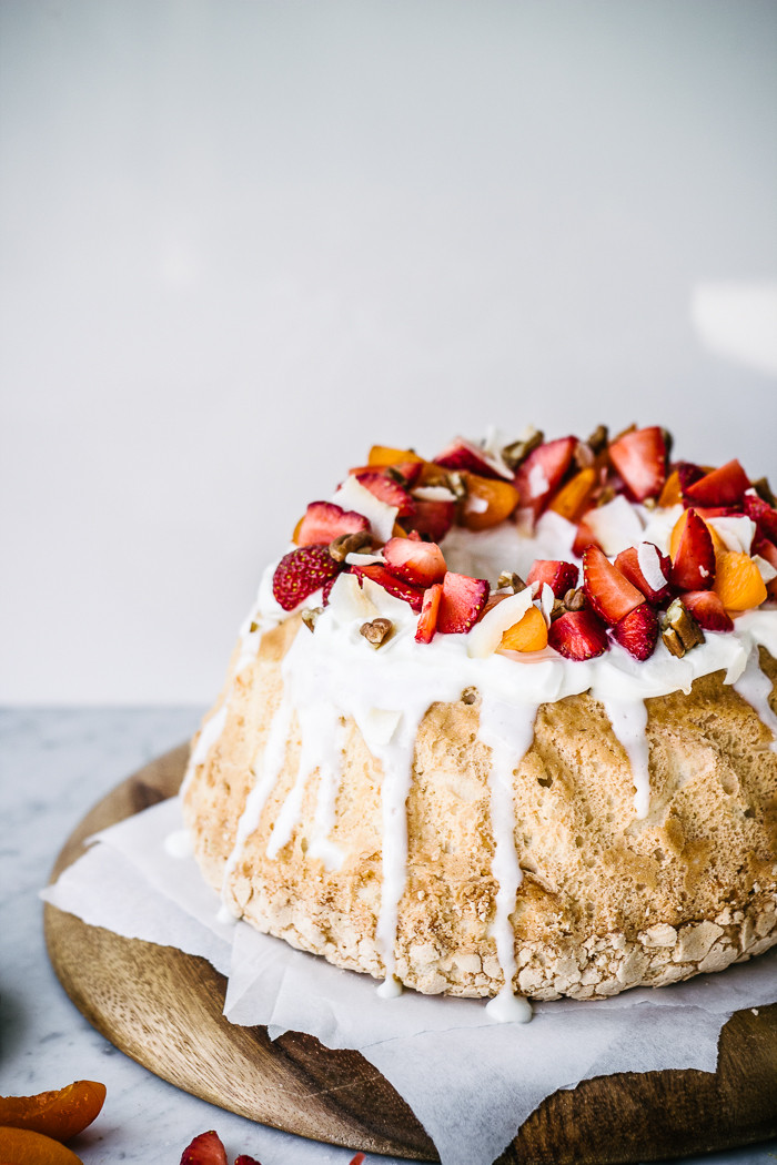 Angel Food Cake
 Coconut Angel Food Cake with Greek Yogurt Frosting Izy