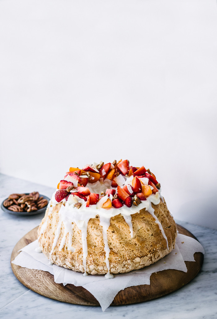 Angel Food Cake
 Coconut Angel Food Cake with Greek Yogurt Frosting Izy