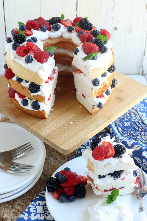 Angel Food Cake Toppings
 Angel Food Cake with Berries Hoosier Homemade