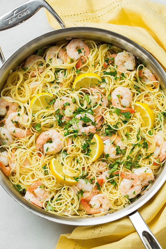 Angel Hair Pasta With Shrimp
 Lemon Parmesan Angel Hair Pasta with Shrimp Cooking Classy