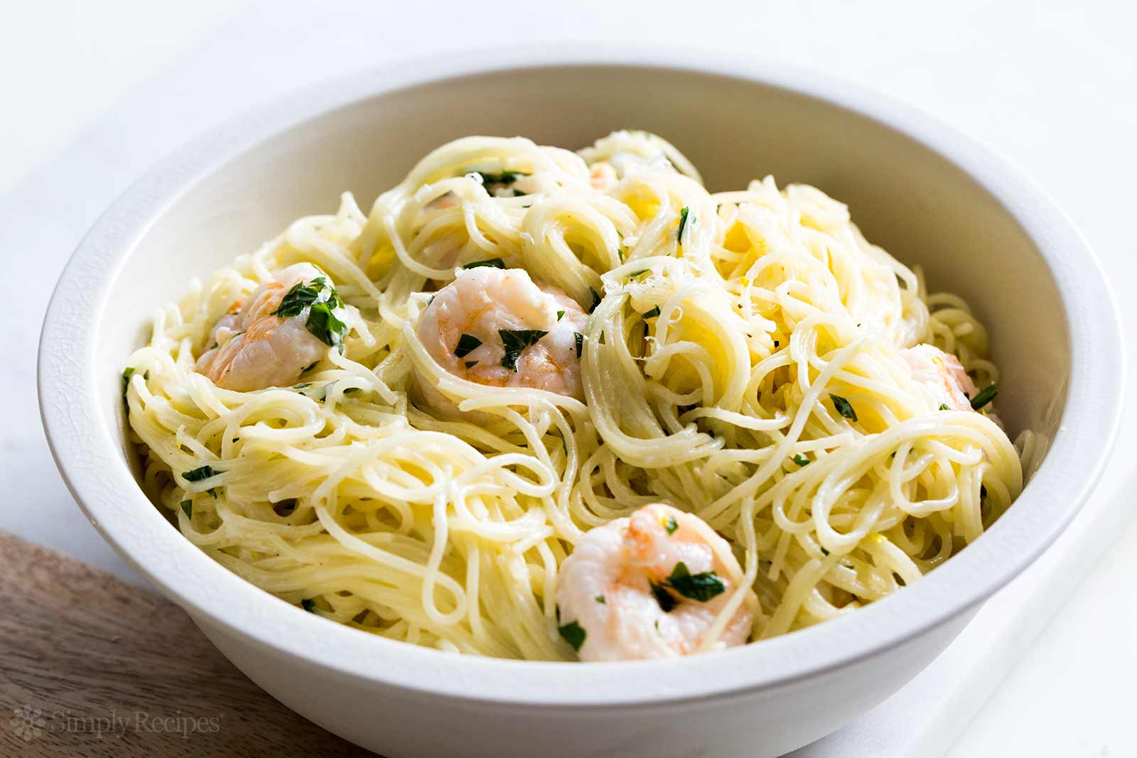 Angel Hair Pasta With Shrimp
 Angel Hair Pasta with Shrimp and Parmesan Lemon Cream