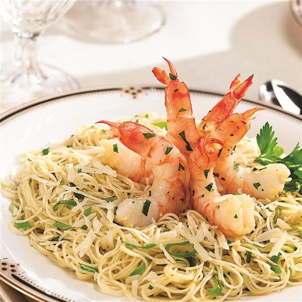 Angel Hair Pasta With Shrimp
 Garlic Shrimp and Angel Hair Pasta