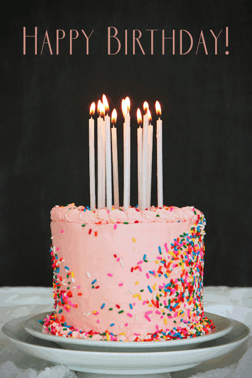 Animated Birthday Cake
 Designer Happy Birthday Gifs to Send to Friends