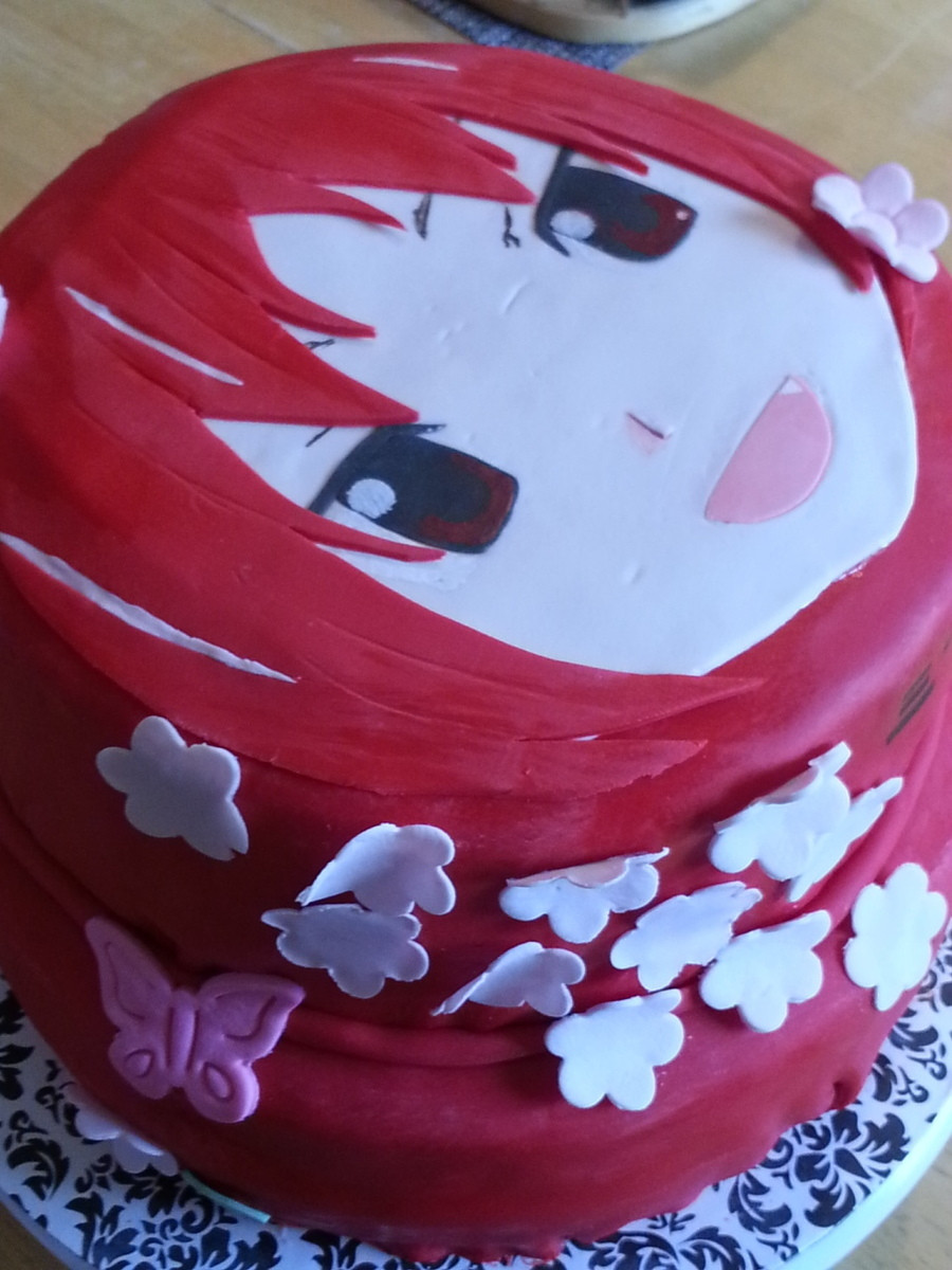 Anime Birthday Cake
 Anime Cake Kyoko Sakura CakeCentral