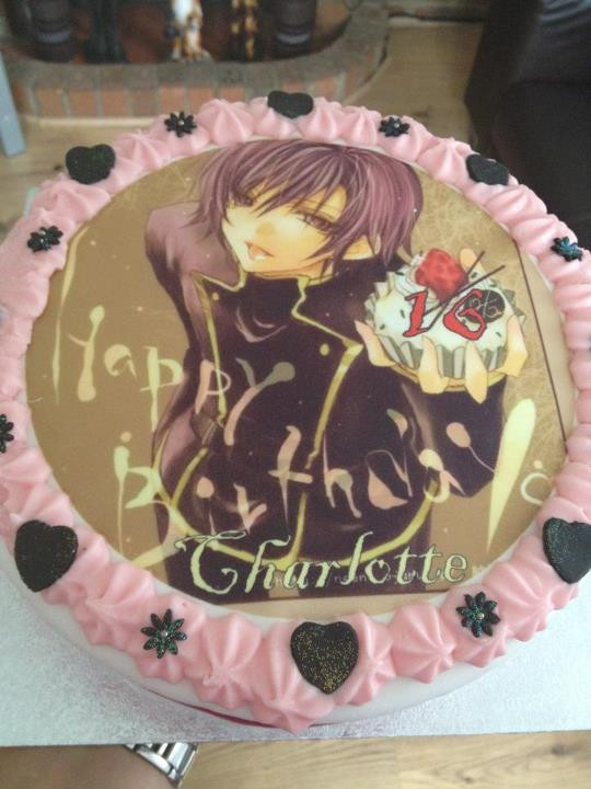 Anime Birthday Cake
 Anime Birthday cake by kamii kun on DeviantArt