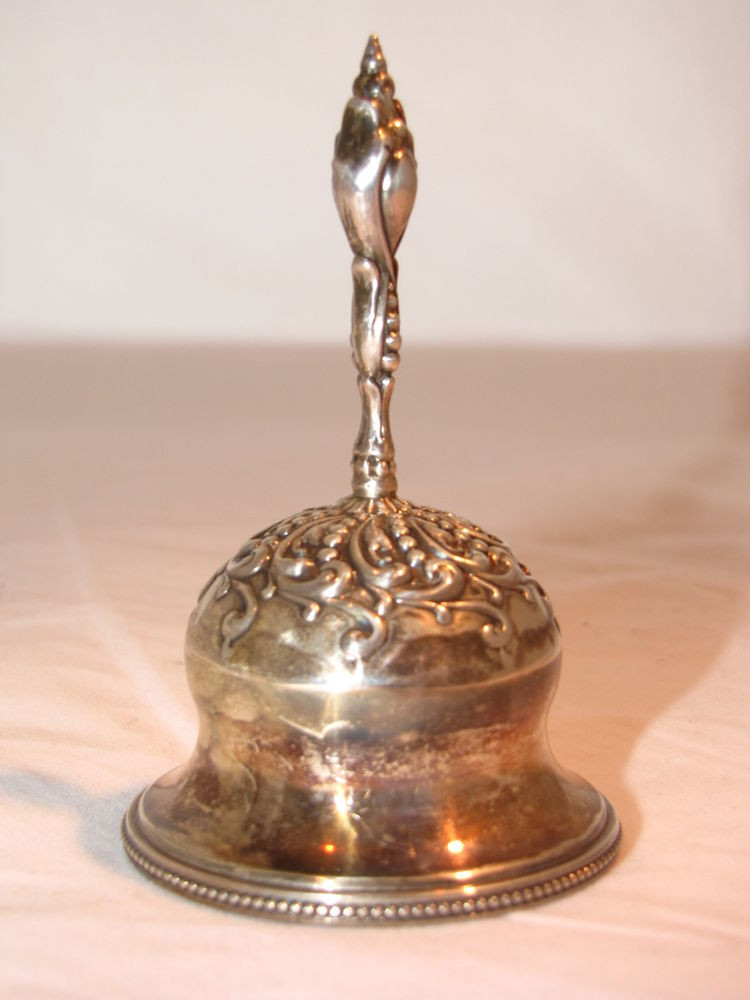 Antique Dinner Bell
 Antique Wallace Sterling Silver Dinner Bell Art Nouveau