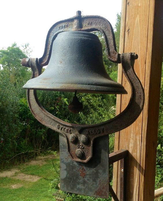 Antique Dinner Bell
 Reserved for KIM Antique 1800s Cast Iron Church School