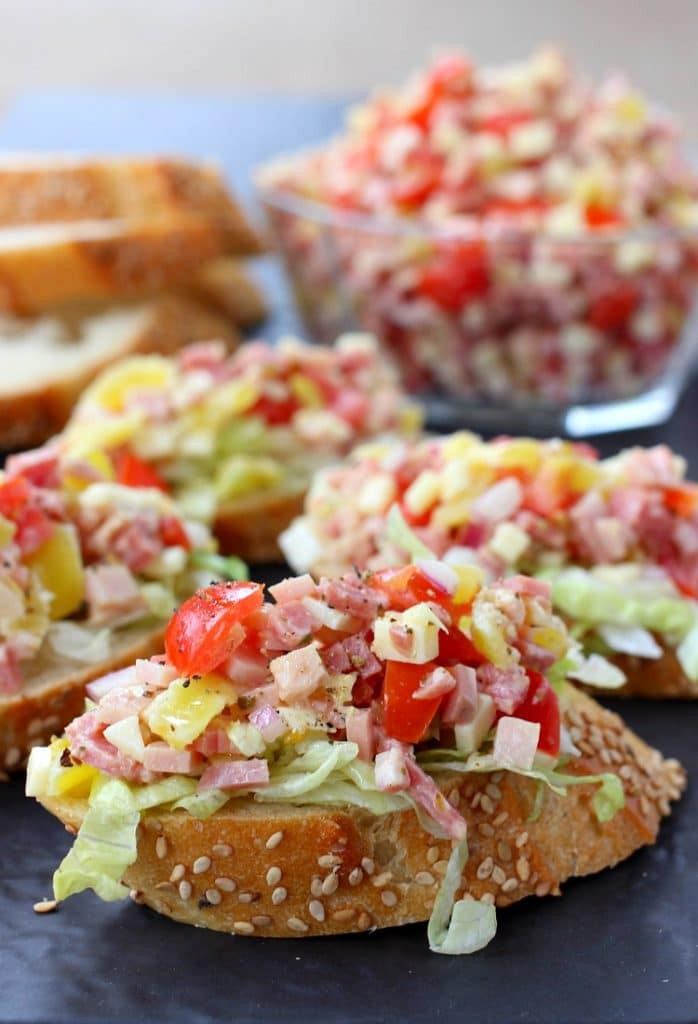 Appetizers For Italian Dinner
 Italian Sub Bruschetta Mantitlement