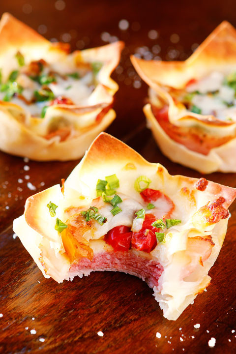 Appetizers For Italian Dinner
 Spicy Italian Ham & Cheese Cups