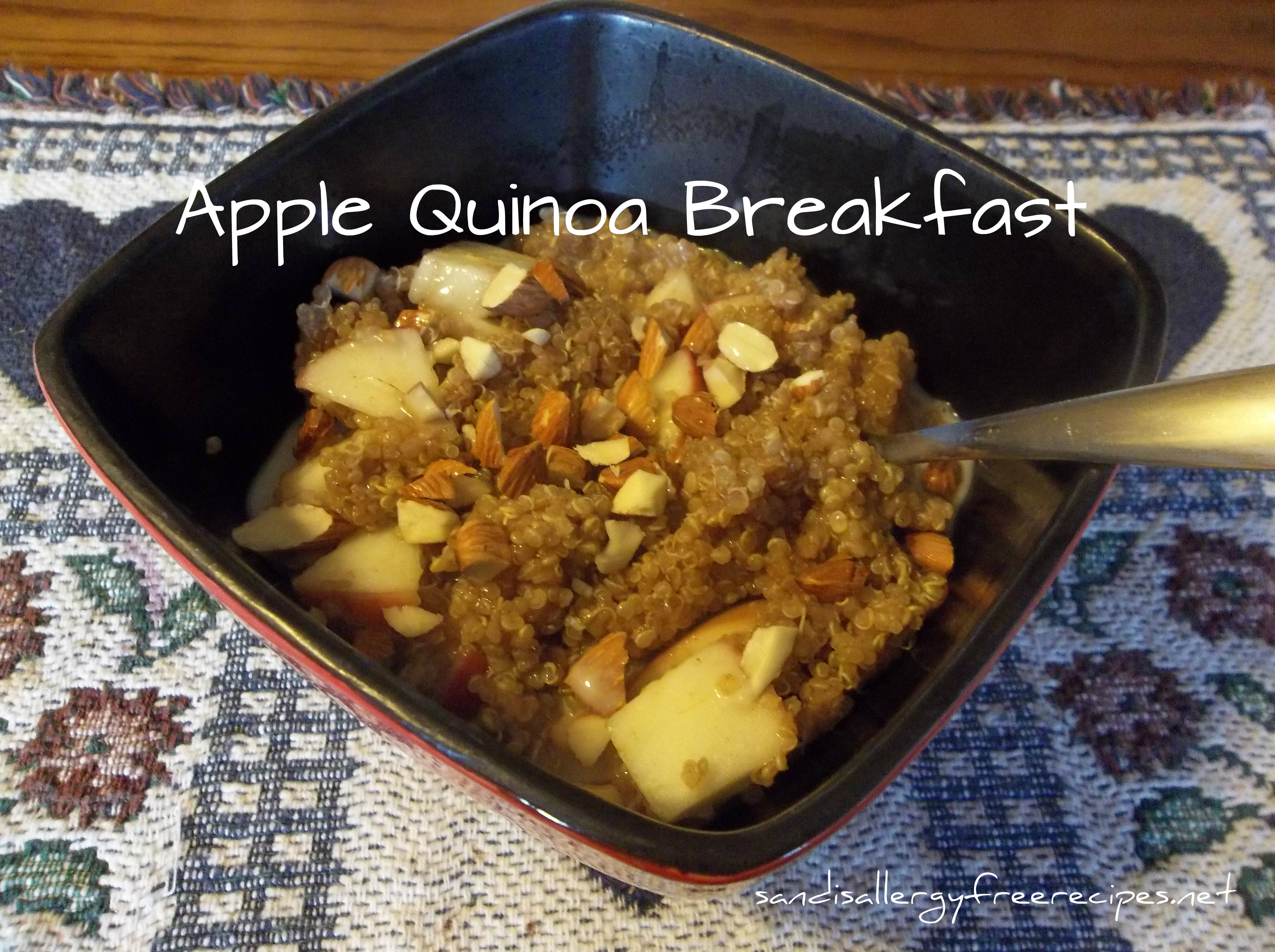 Apple Breakfast Recipes
 Apple Quinoa Breakfast Gluten Free Dairy Free Vegan