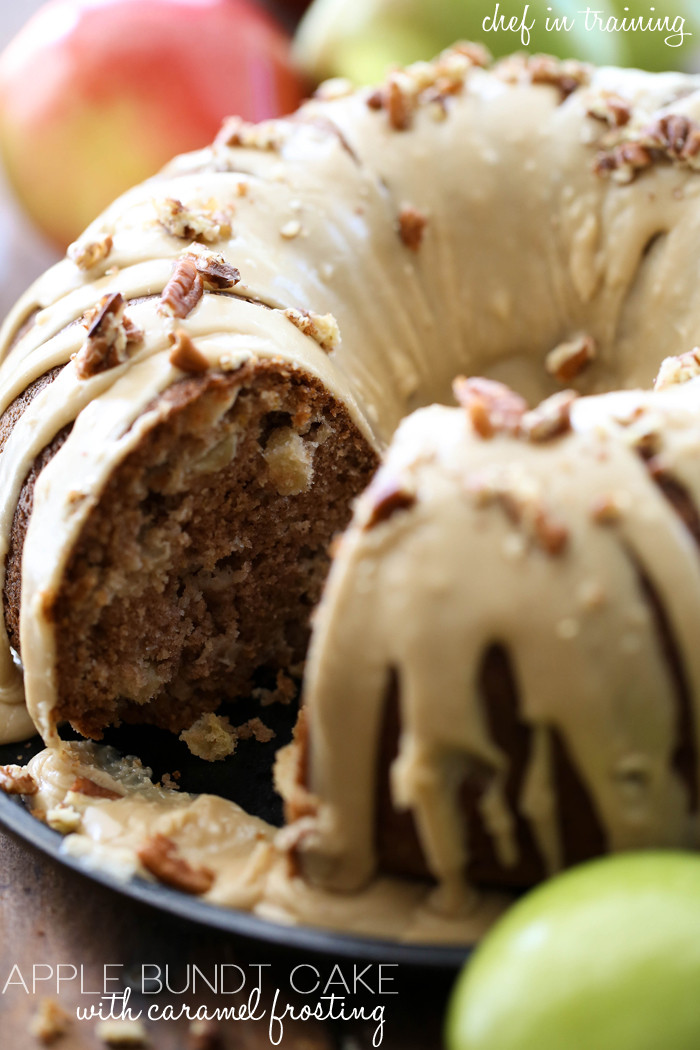 Apple Bundt Cake
 Apple Bundt Cake with Caramel Frosting Chef in Training