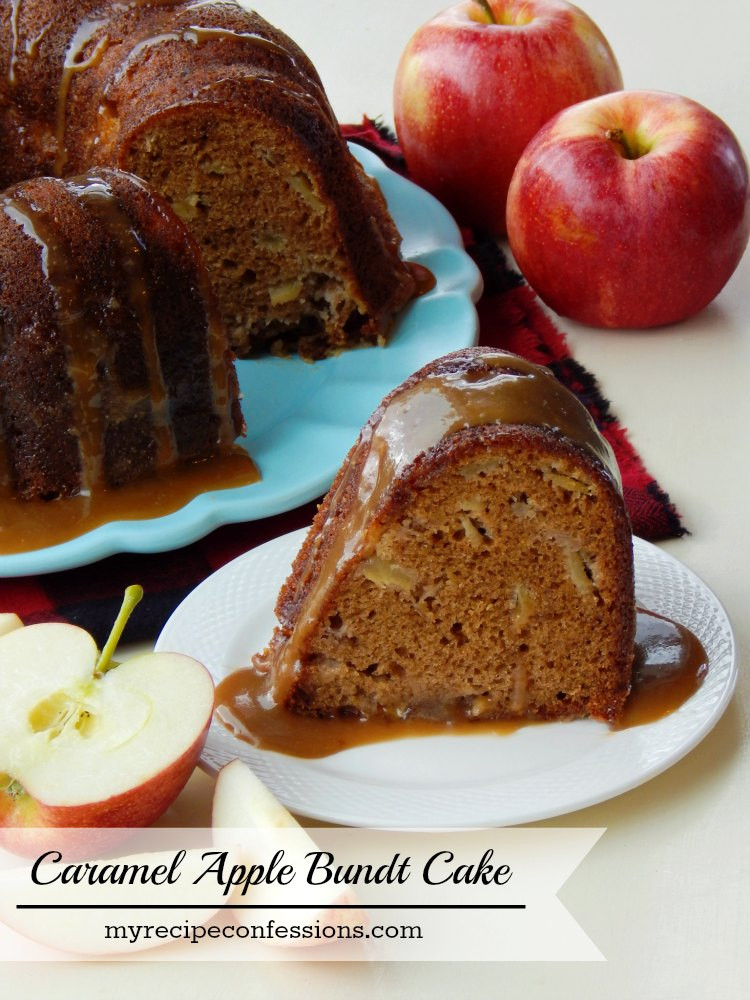 Apple Bundt Cake
 apple bundt cake with caramel sauce