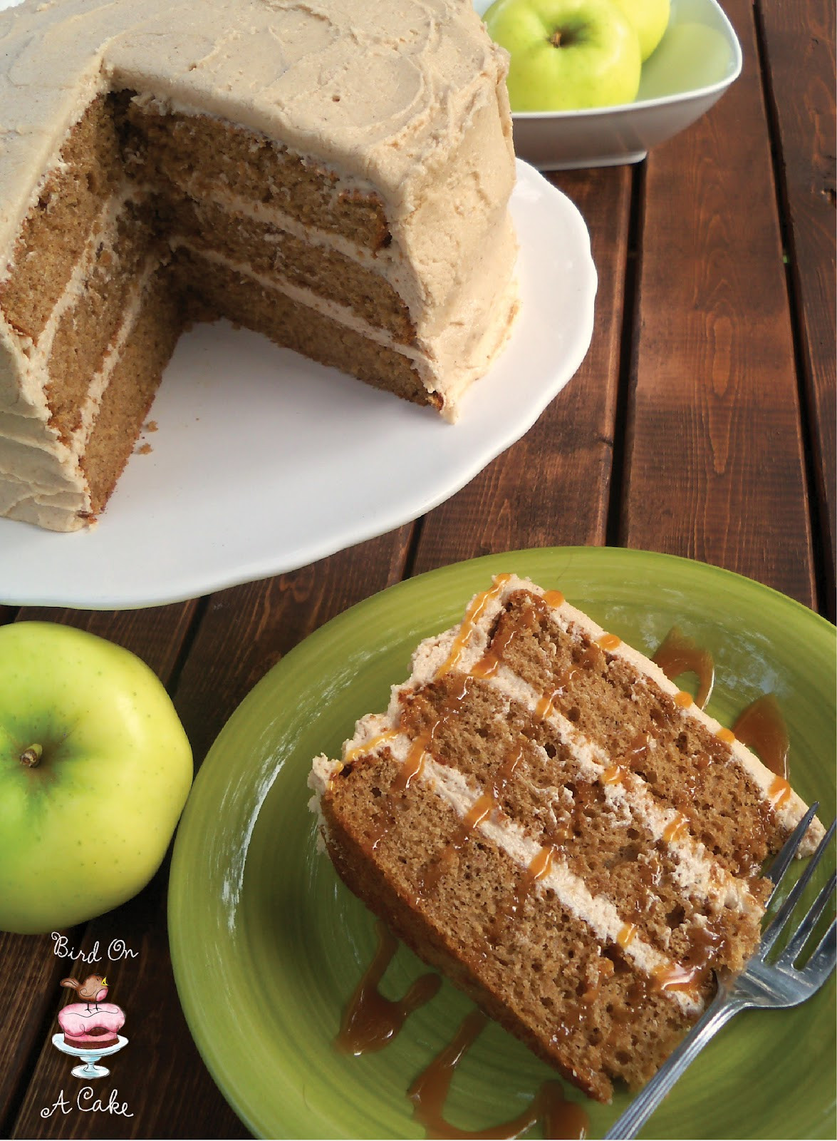 Apple Butter Cake
 Apple Cider Spice Cake with Apple Butter Frosting