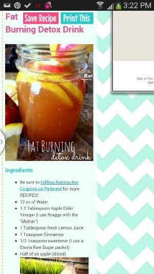 Apple Cider Vinegar Drink Recipe
 Easy morning detox Cayenne pepper lemon juice apple