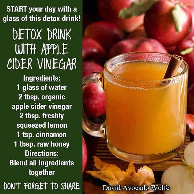 Apple Cider Vinegar How To Drink
 Detox Apple Cider Vinegar Drink s and