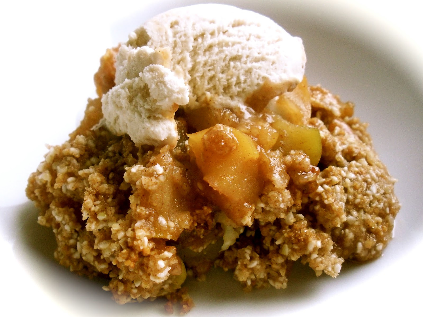 Apple Crisp Dessert
 Well on Wheels The traveling vegan chef Gluten free