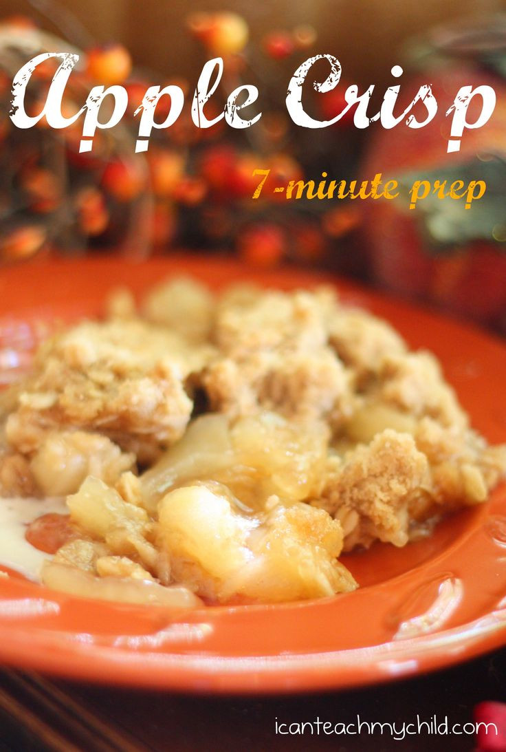 Apple Crisp With Pie Filling
 17 Best images about Everything Autumn on Pinterest