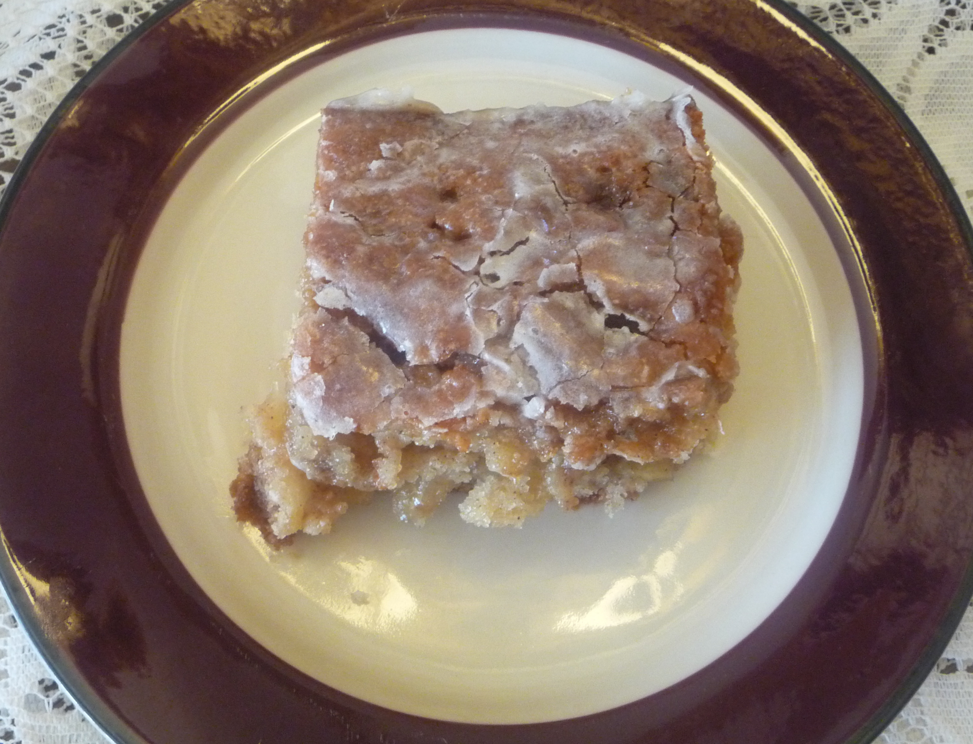 Apple Fritter Cake
 Apple Fritter Cake and UFOs