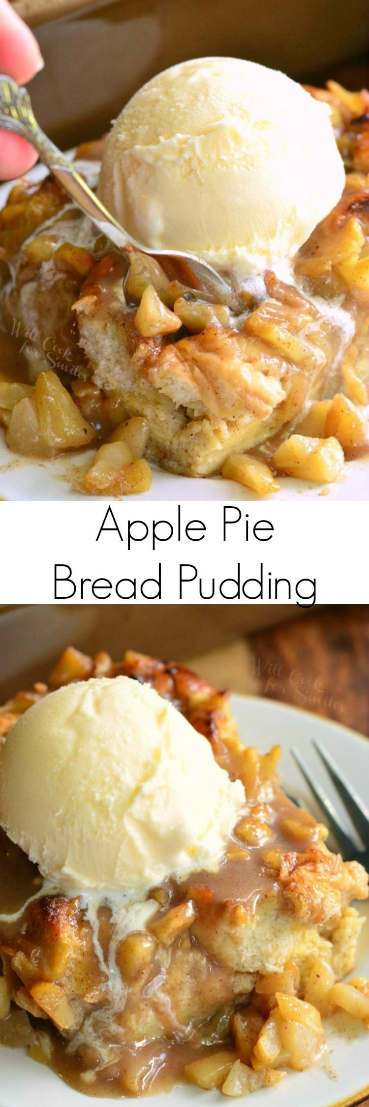 Apple Pie Bread Pudding
 Apple Pie Bread Pudding Will Cook For Smiles