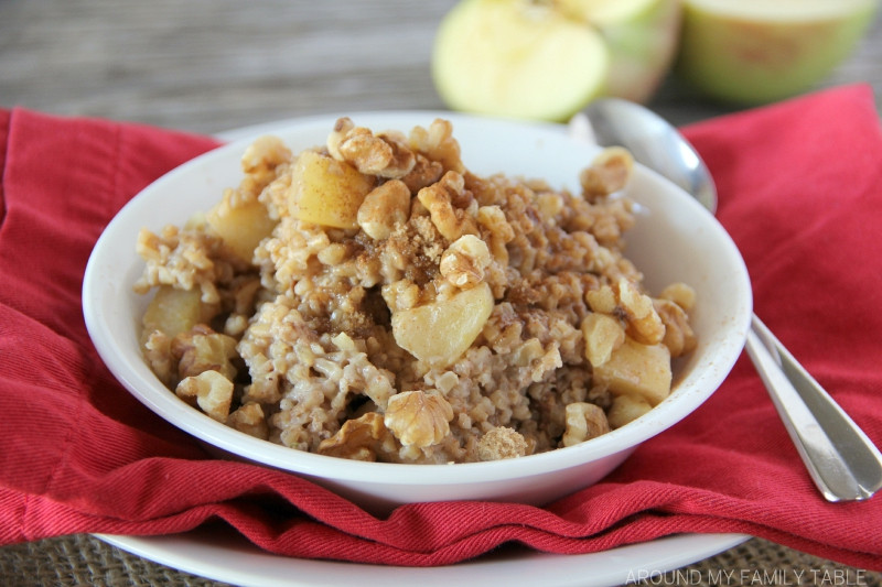 Apple Pie Oatmeal
 Apple Pie Oatmeal Around My Family Table