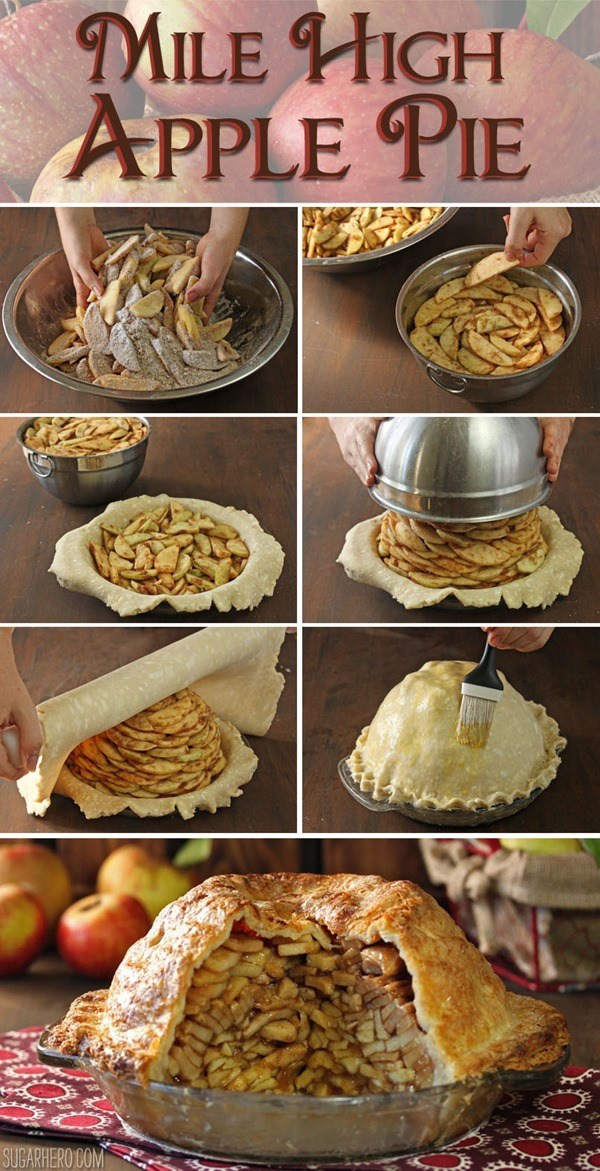 Apple Pie Recipe Food Network
 Mile High Apple Pie SugarHero