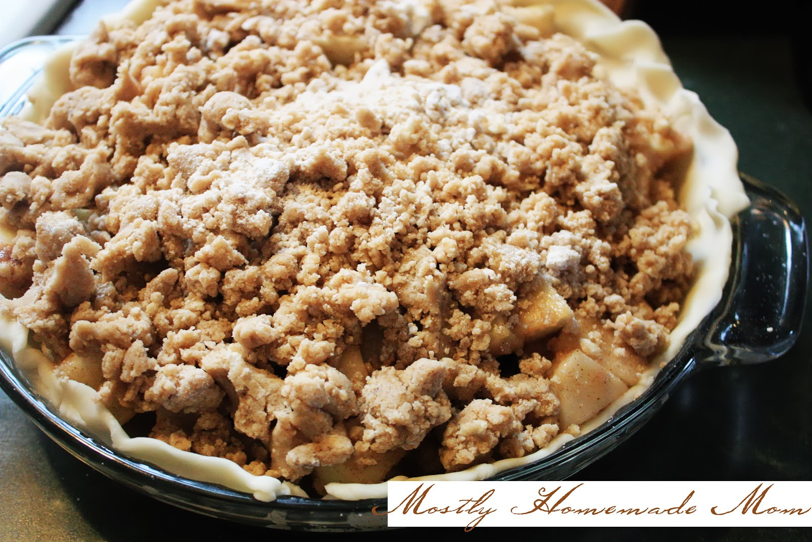 Apple Pie Topping
 Pastor s Wife Apple Crumb Pie Crazy Cooking Challenge