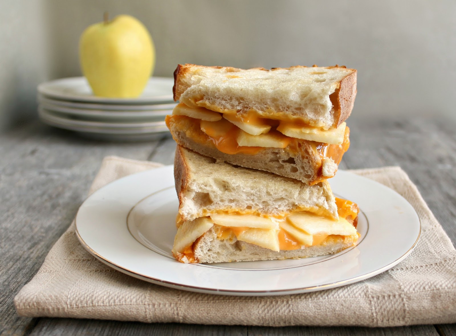 Apple Pie With Cheese
 Hungry Couple Cheddar Apple Pie Grilled Cheese