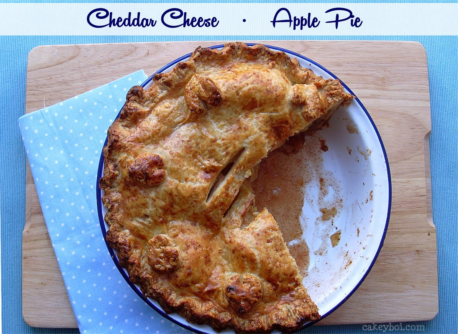 Apple Pie With Cheese
 Cakeyboi Cheddar Cheese Apple Pie