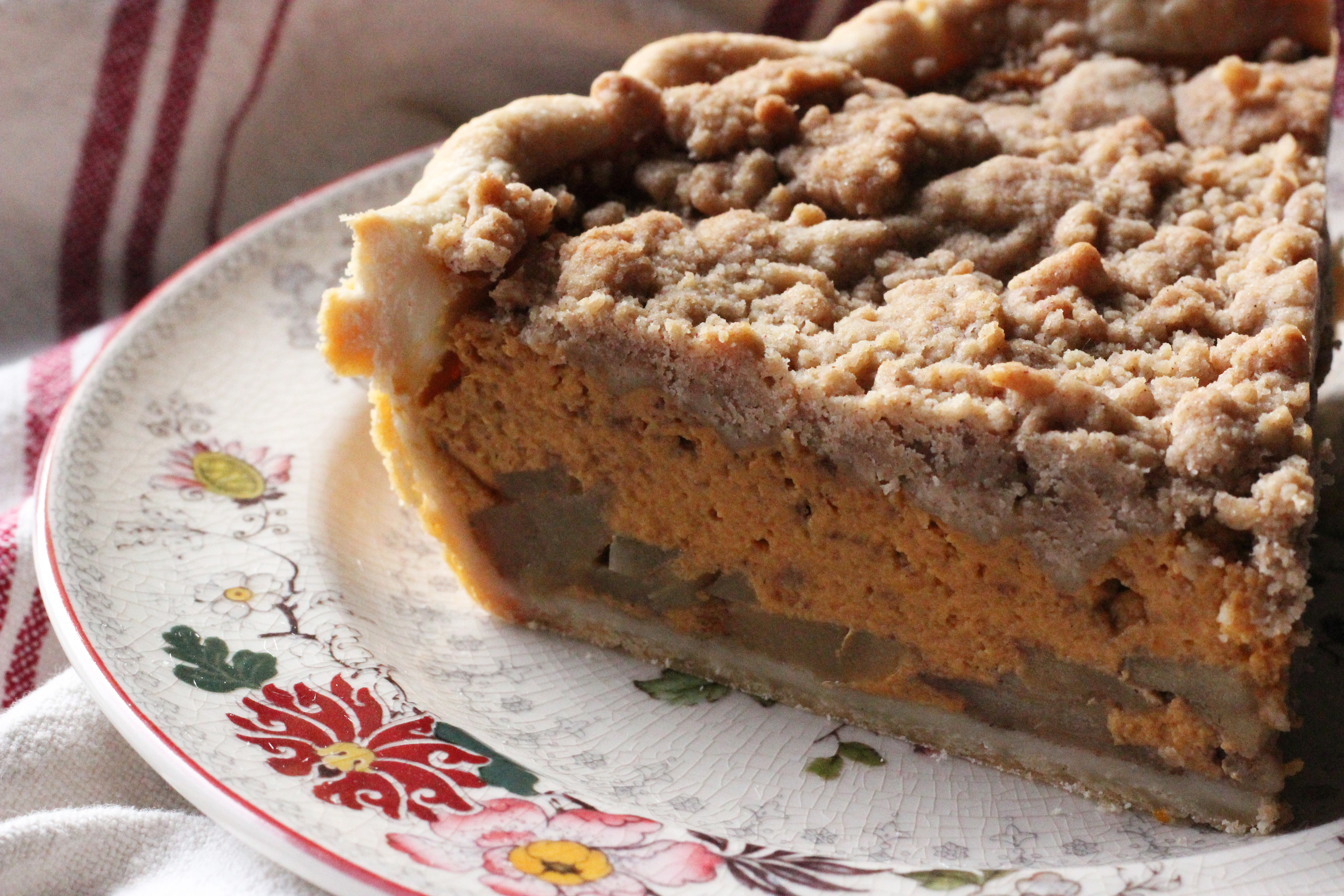 Apple Pumpkin Pie Pumpkin Apple Pie with Crumb Topping Amy vs Food