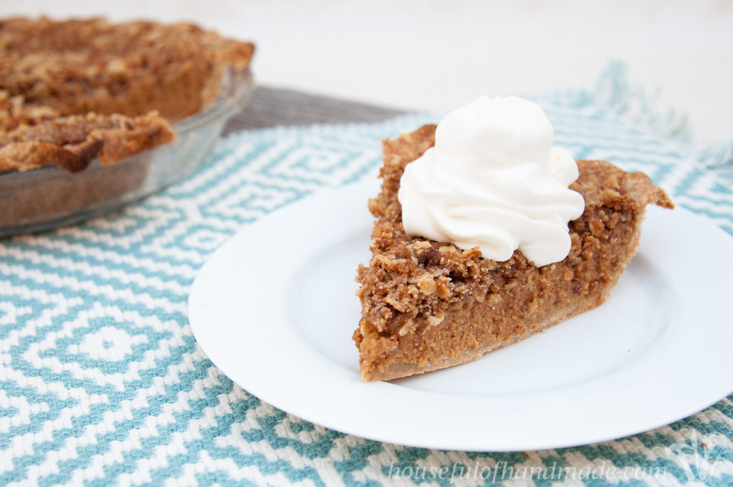 Apple Pumpkin Pie Apple Butter Pumpkin Pie with Crumb Topping a Houseful