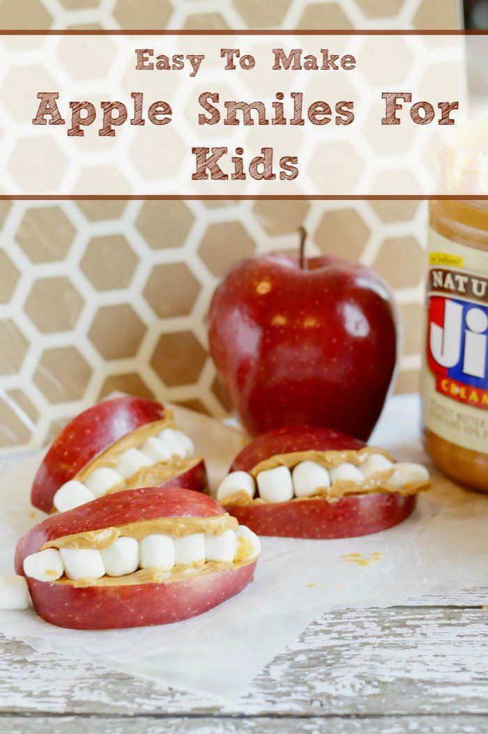 Apple Recipes For Kids
 Easy To Make Apple Smiles For Kids