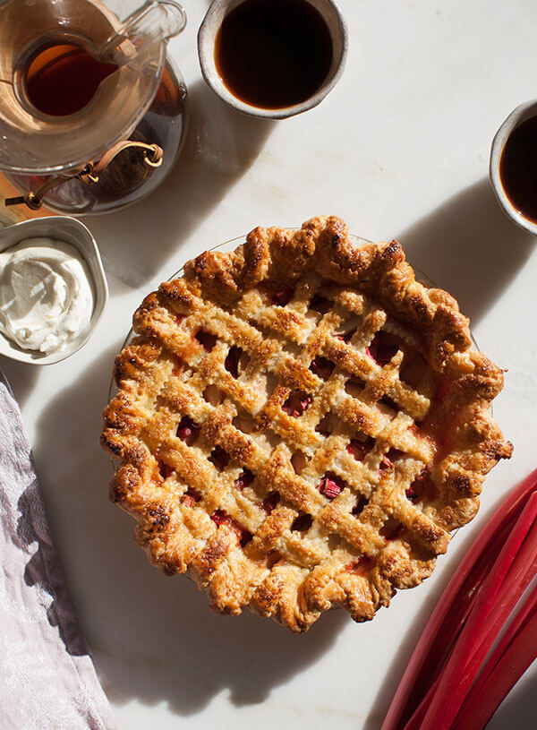 Apple Rhubarb Pie
 Rhubarb Apple Pie – A Cozy Kitchen