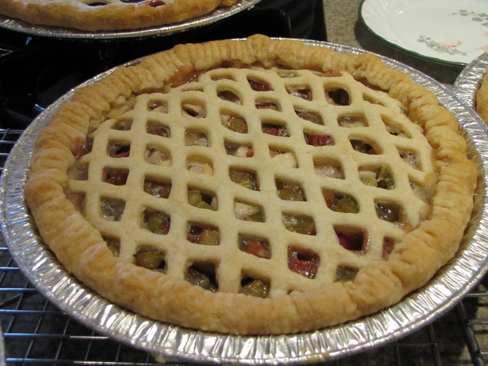 Apple Rhubarb Pie
 carolynn s recipe box Apple Rhubarb Pie