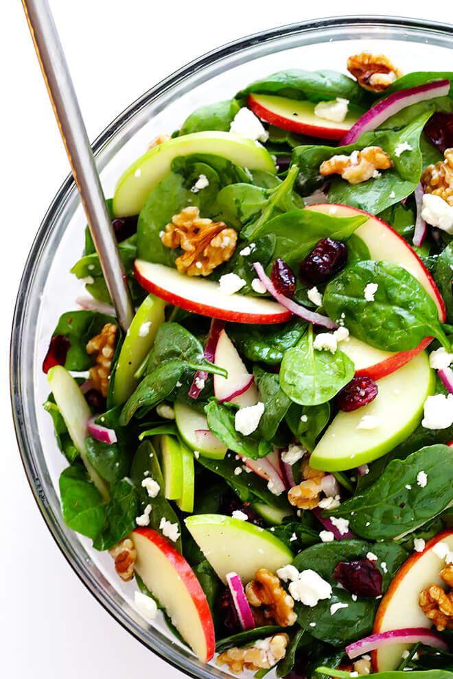 Apple Salad Recipes
 spinach apple salad