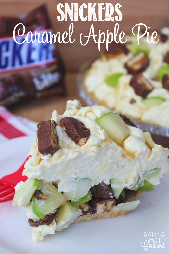 Apple Snickers Dessert
 No Bake Snickers Caramel Apple Pie