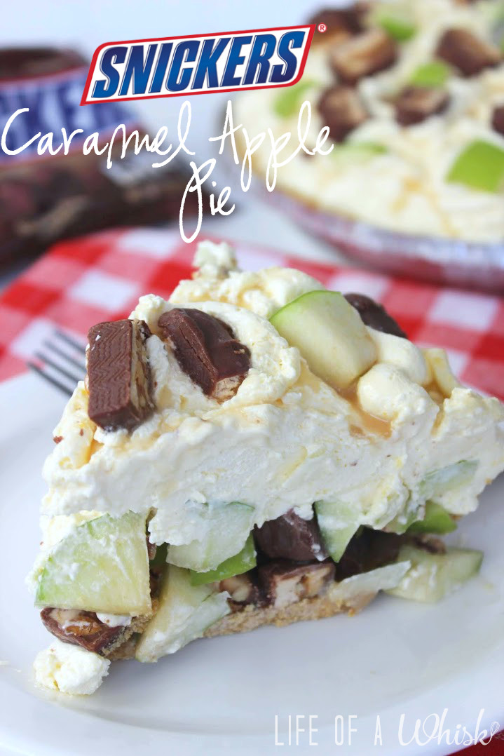 Apple Snickers Dessert
 Snickers Caramel Apple Pie No Bake lifeofawhisk