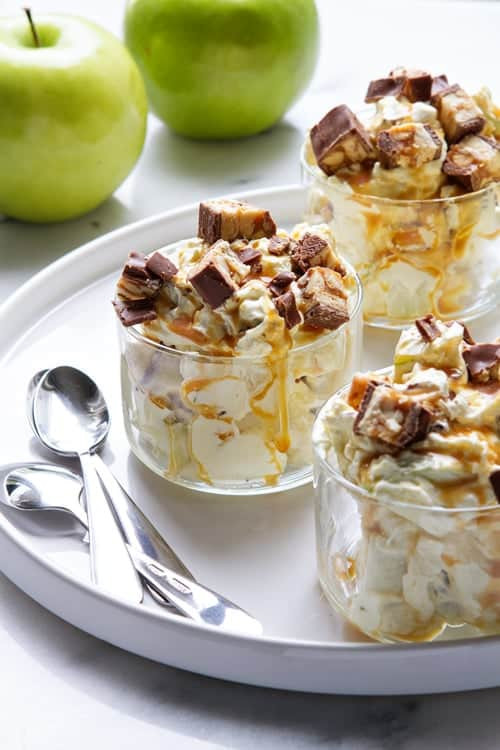 Apple Snickers Dessert
 Snickers Caramel Apple Salad