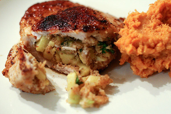 Apple Stuffed Pork Chops
 Pork Chops with Apple Stuffing – The Culinary Couple