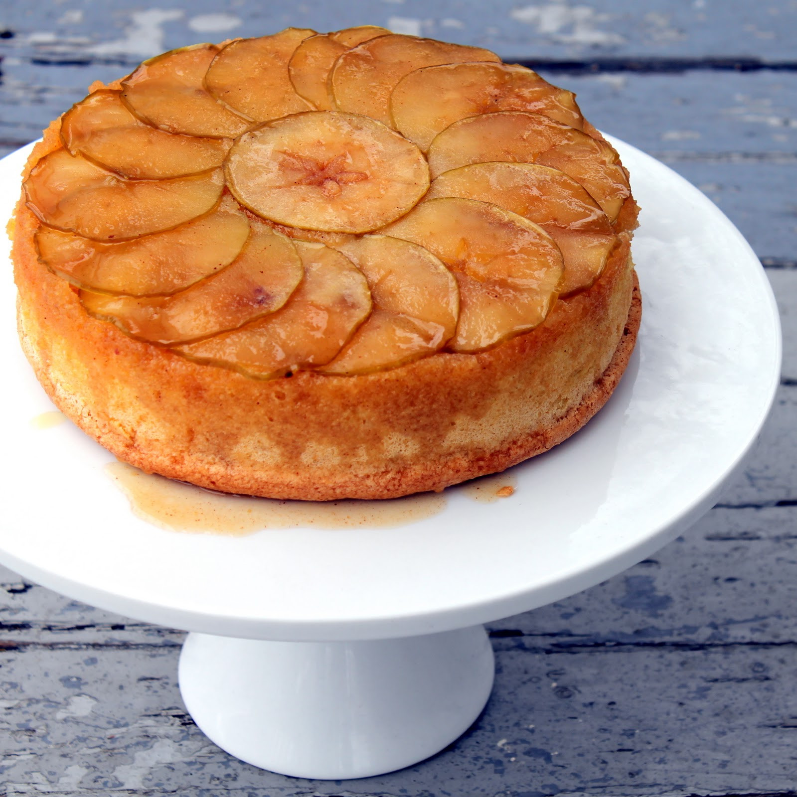 Apple Upside Down Cake
 Cherry Tea Cakes Apple Upside Down Cake