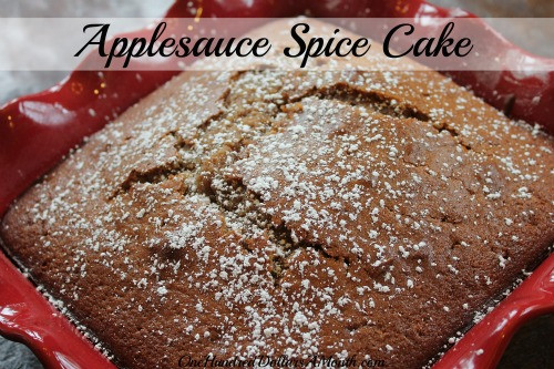 Applesauce Cake Recipe
 Easy Apple Recipes Applesauce Spice Cake e Hundred