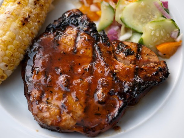 Apricot Pork Chops
 Apricot Glazed Pork Chops Food & Fire