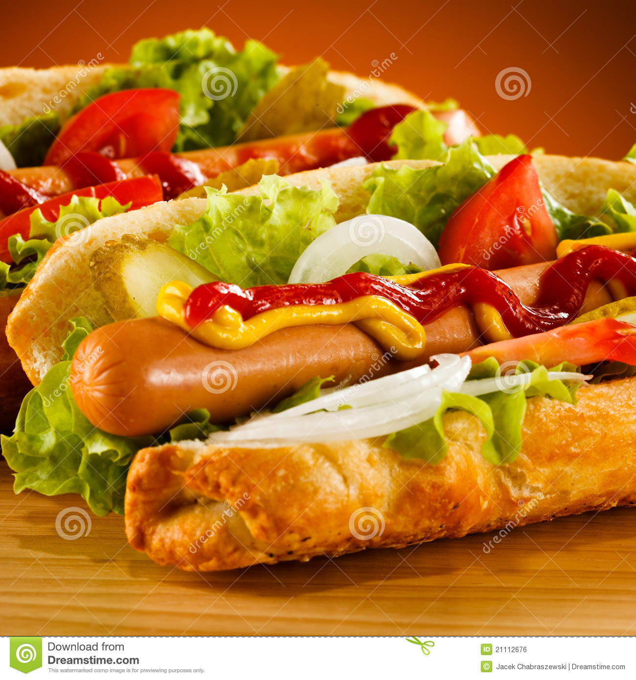 Are Hot Dogs Sandwiches
 Hot dog stock photo Image of appetizer ve ables bread