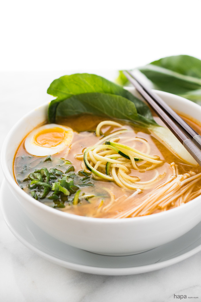 Are Ramen Noodles Healthy
 Spicy Miso Zucchini Ramen Noodles