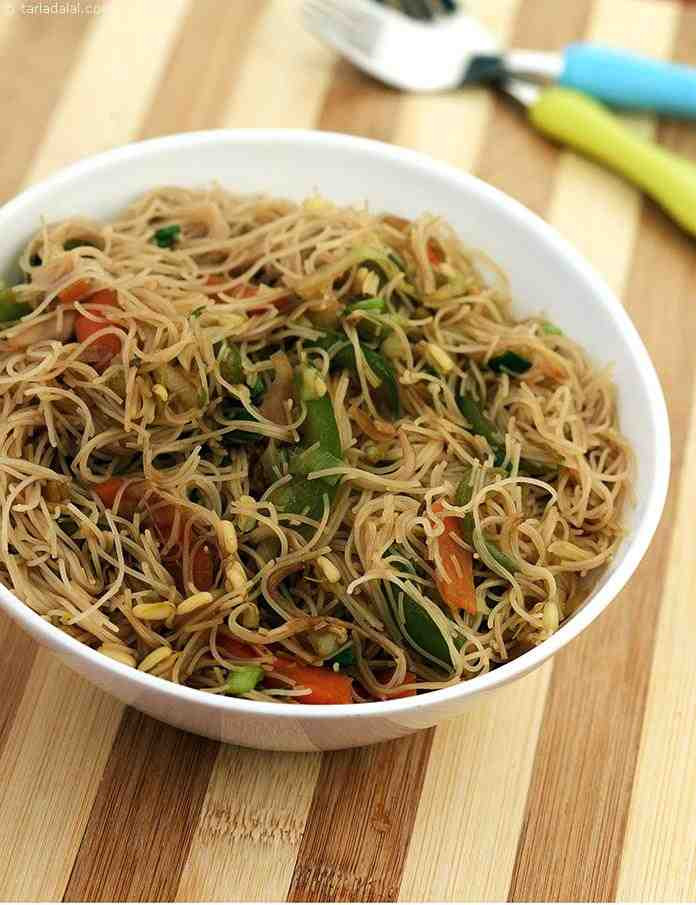 Are Rice Noodles Healthy
 Hakka Rice Noodles recipe Healthy Snacks for Kids Recipes