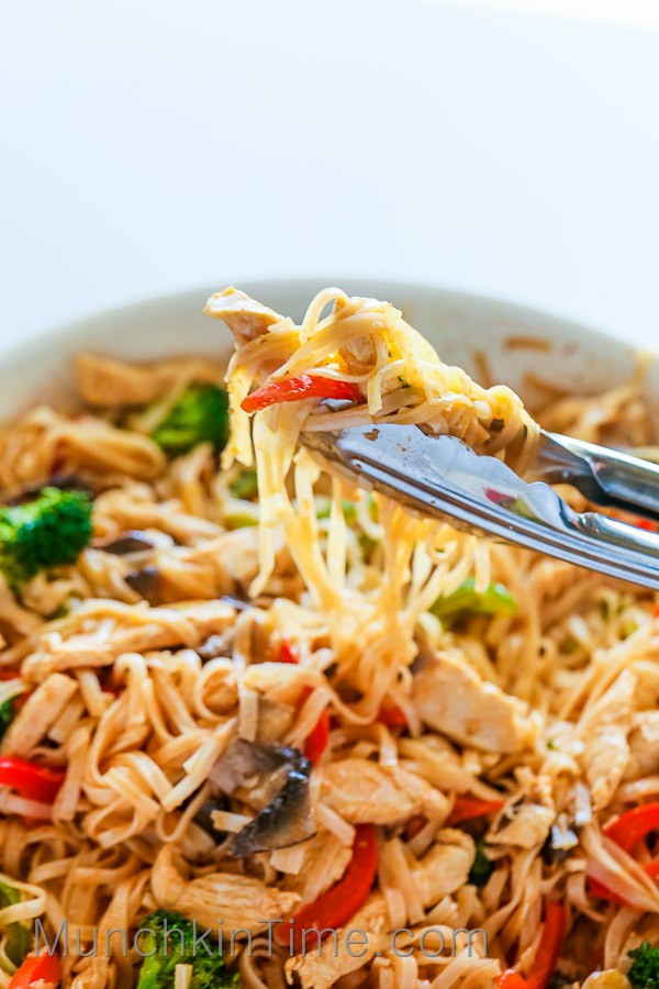 Are Rice Noodles Healthy
 30 Minute Rice Noodle Chicken Stir Fry Recipe Munchkin Time